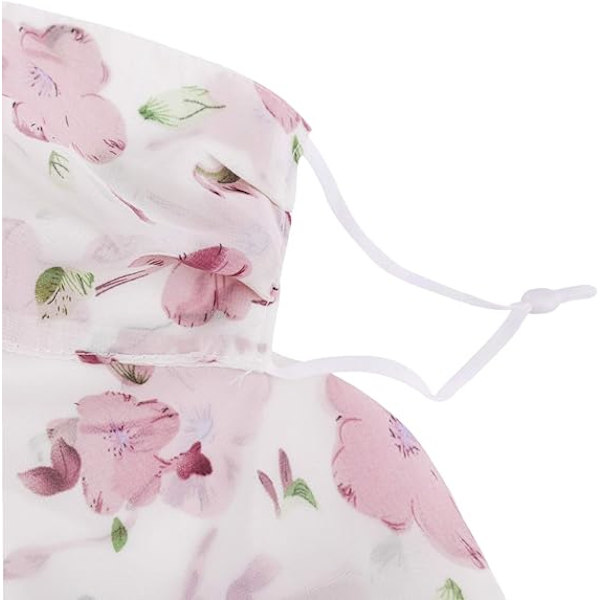 Återanvändbar tygbandana med öronögla, halsduk, skydd mot damm, ansiktsskydd, solskydd för utomhusbruk (Peach)