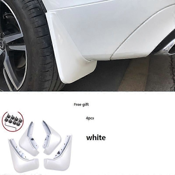 Främre Bakre Stänkskydd Blå För Volvo XC60 S90 18 2019 2020 2021 2022 Skärm Stänkskydd Lera Smutsskydd Tillbehör xc60Crystal white