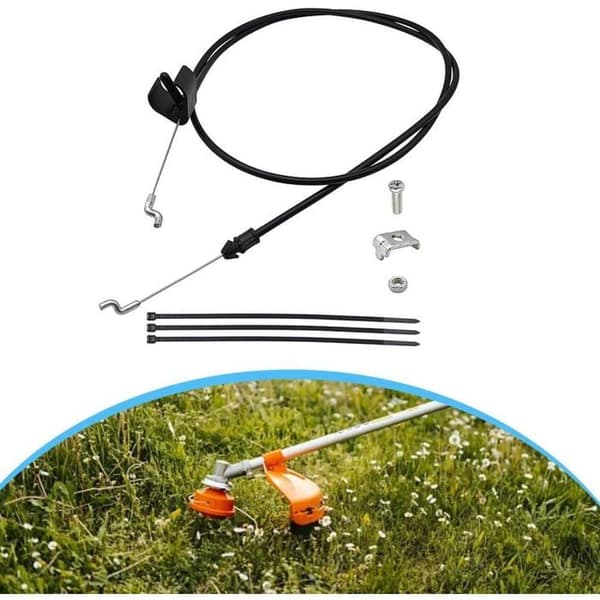 1101366MA Motorstopkabel til 22\" plæneklippere Reservedel med Z-bøjningsdesign og gummikappe