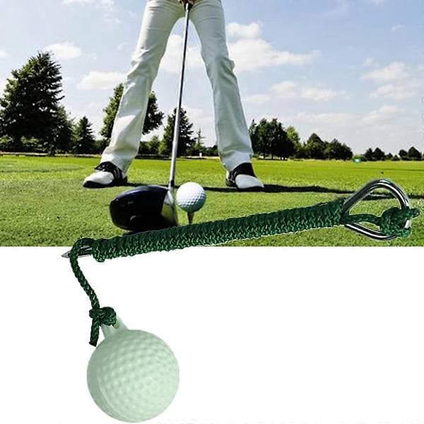 Golf Fly Reb Træningshjælp til Driving Range Bærbar Golfbold med Snor