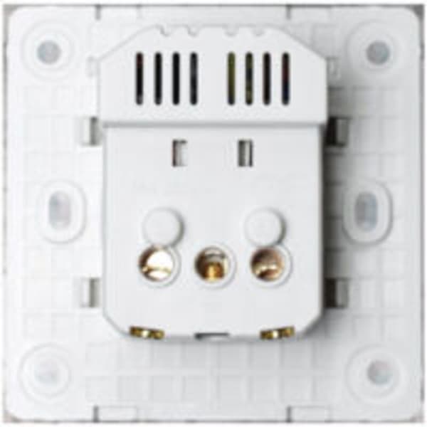 Veggmontert stikkontakt med doble USB-porter - Lader for iPhone/Android (fransk plugg)