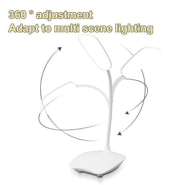 LED Skrivbordslampa USB-driven Bordslampa Touch Dimmer Bärbar Lampa Blue