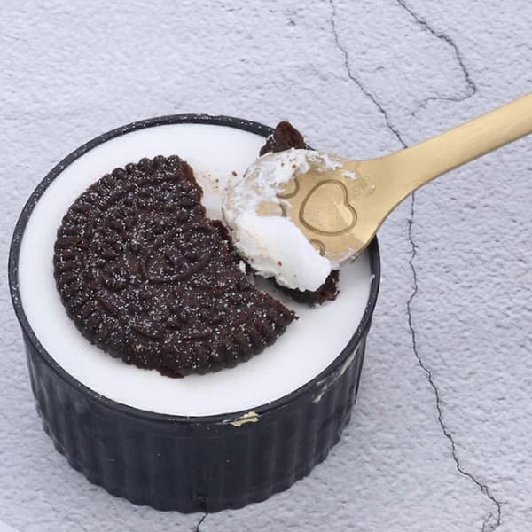 Kaffeske, 4 stk. katteske i rustfrit stål og kaffeske, ideel til lattekaffe, espresso, varm chokolade