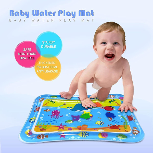 Baby Vattenmatta, Vattenlekmatta, BPA-fri, Babyleksak Lekmatta, Perfekt Vattenlekmatta För Baby Sensorisk Utveckling