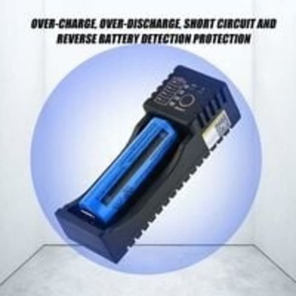 18650 Batterilader, Universell Batterilader, Smart Lader, Liitokala Lii-100 Mini Multifunksjonell USB-lader 1.2V/3.7V/3V/3.85V