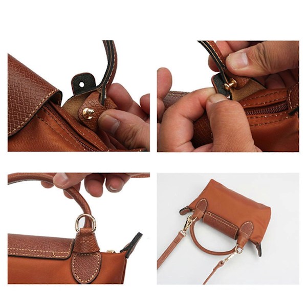Moderigtig taskerem skulderrem PU læder udskiftningsbælte justerbar crossbody taskerem håndtaske udskiftningsbælte mørkegrøn Dark Green