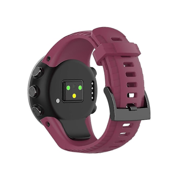 Blød silikone urrem til Suunto 5 22.5mm Wine red Other Phone Models