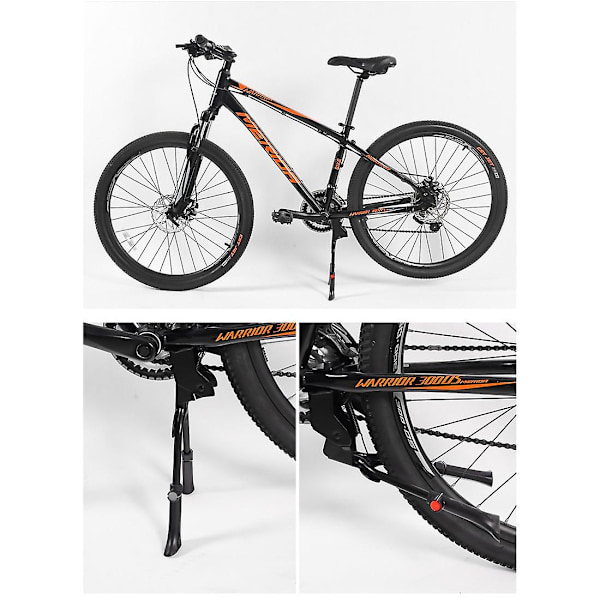 Støttefod til cykel Dobbelt cykelstøttefod  Alloy Prop Cykelstativ 24-29 tommer Justerbar cykelfodstøtte 1pcD-