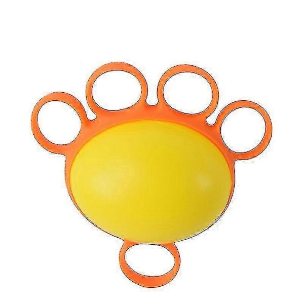 Håndterapi Grip Strengthener Ball Stretcher Finger Pow Fitness Arm Exercise Muscle Relex Recovery Rehabilitering Equipment-Good 30lb Yellow Silicone