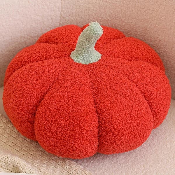 2025 Pumpakudde Halloween Leksak Kudde Stickad Ullstil Pumpa Vardagsrum Soffkudde RD