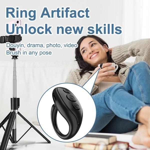 Älyelektroniikka Bluetooth Assistant -kaukosäädin Scroll Ring Clicker, 100% uusi