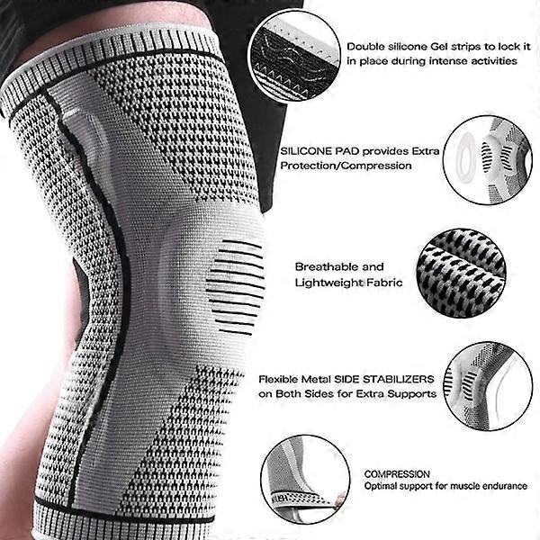 Total Compression Ortopediska Knäskydd Knäskydd Sport White and Black L