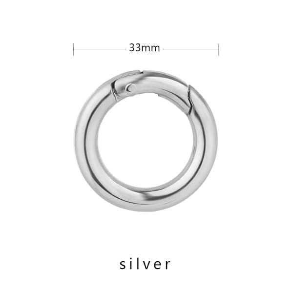 10 stk. fjeder O-ring spænder karabinhager håndtasker SØLV - lager