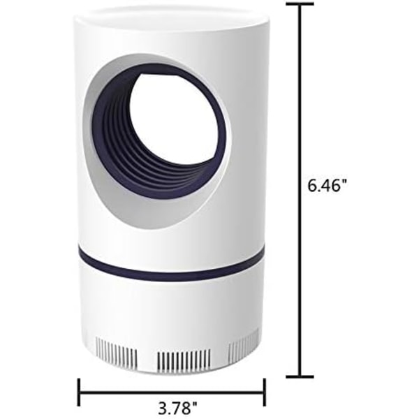 Myggdödande lampa Skadedjursfälla Insektsfälla Avstötande ljus (6.46''*3.78'')