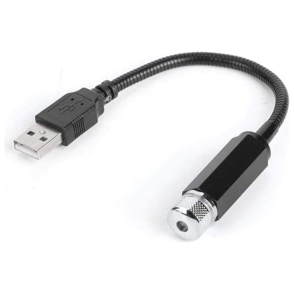 USB LED interiør taklys til bil, stemningslys (lyseblå lilla)