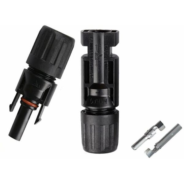 Vanntette MC4 hann/hunn doble ring solcellepanelkabelkontakter - MODOU