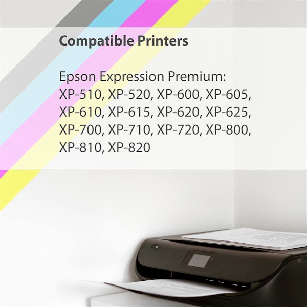 2 Sarjaa 5 Mustepatruunaa korvaamaan Epson T2636 (26XL-sarja) Yhteensopiva/ei-OEM Go Inksiltä (10 Mustetta)