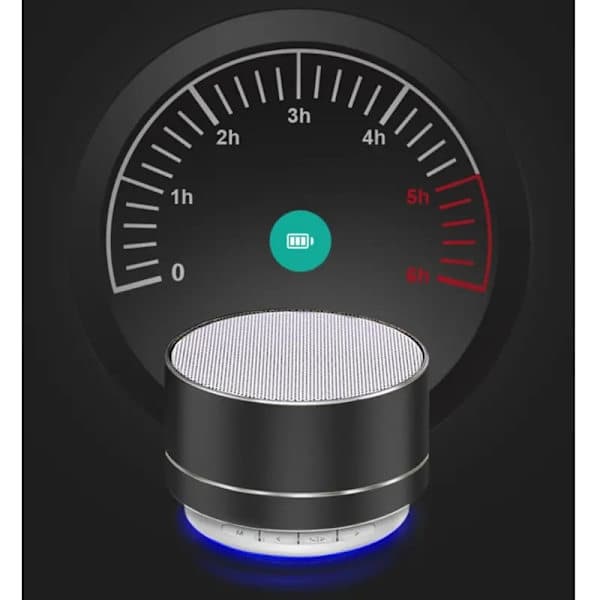 A10 Trådløs Bluetooth Højttaler Lille Stålkanon Subwoofer Bærbar Mini Gavekort Bluetooth Højttaler Farve sort black