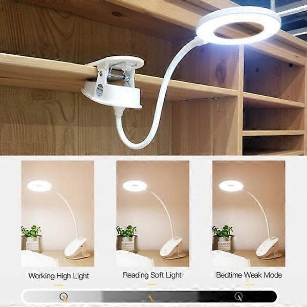 Trådløs dæmpbar LED-lampe med klemme - Genopladelig