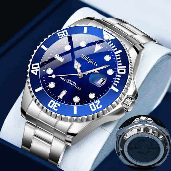 Halloween Gave Green Submariner Automatisk Mekanisk Ur Sort Submariner Herre Business Ur Rustfrit Stål Armbånd Lysende Vandafvisende Green