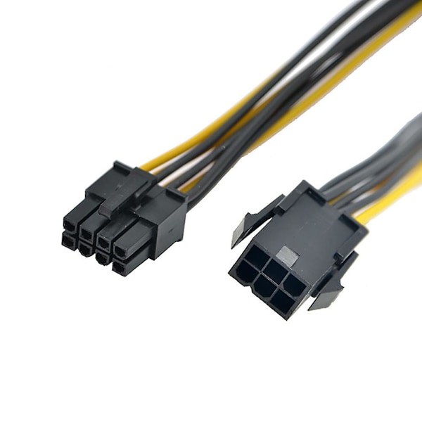 Fiauli 6-nastainen - 8-nastainen PCI-E Virrankääntäjäjatkojohto Näytönohjaimelle