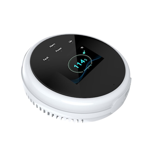 Wifi Gasläckagedetektor och brandvarnare LCD-skärm Väggmonterad APP-kontroll Smart Wi-Fi Naturgas/