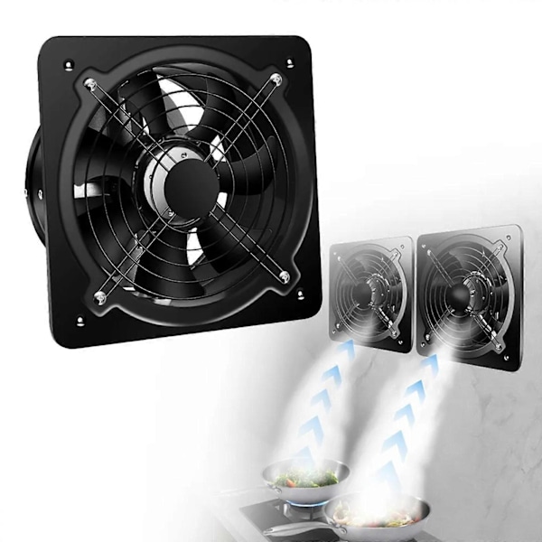 4 tommer Industriel Ventilationsudsuger Luftblæser Aksial Udstødningsventilator