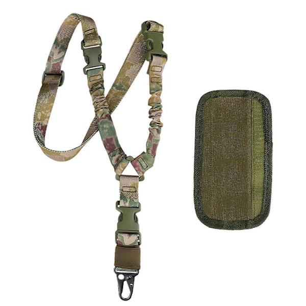 Mångsidig Slingväska för Utomhusbruk, Bärbar Säkerhetslina, Utomhusutrustning -- camouflage pads