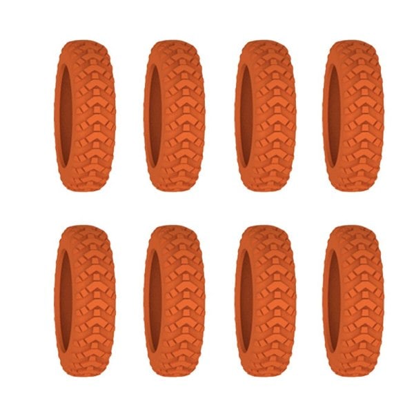 8-pack Resesväskans Hjulskydd orange