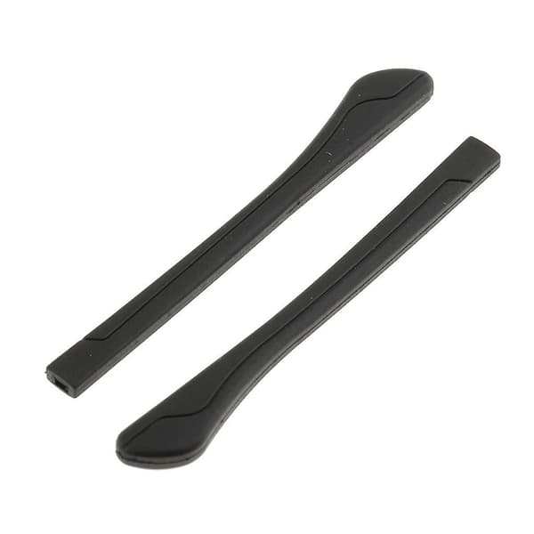 10-pack Glasögon Skalm Ändspetsar Öronstrumpor Rör Ersättning Reparation Blå Black 2 65mm