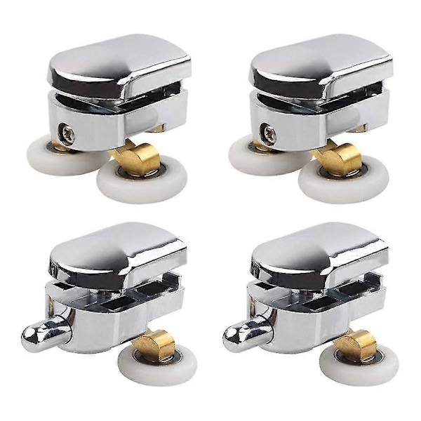 Er Door R, 4 Doble Er Door Rs Skyvedørs Rs Er Kabinett Erstatningshjul For 14mm Glasshull