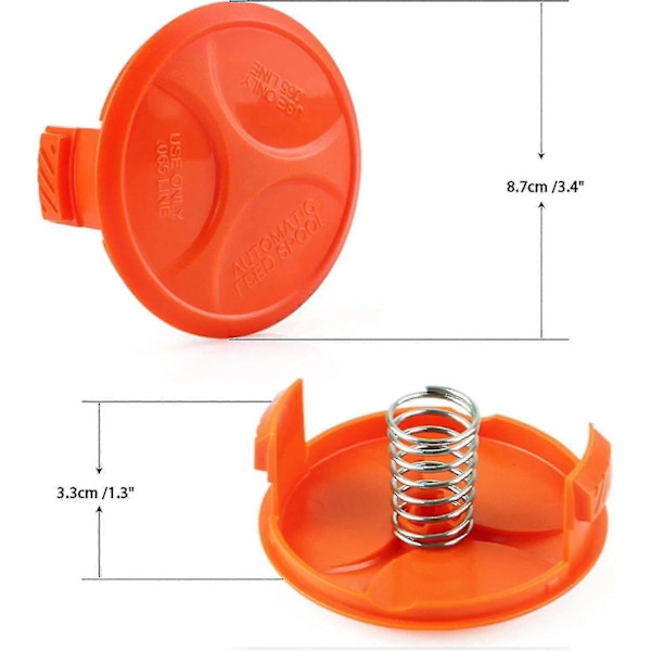 5 stk. spolehette for Black Decker gresstrimmer ST1823, Besta525, Besta528, Besta530 - ABS
