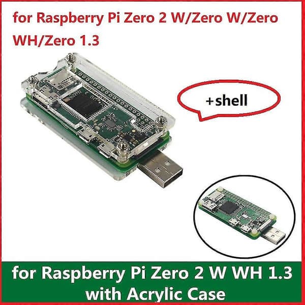 Kompatibel Raspberry Pi Zero 2w Usb Adapter+shell Usb Udvidelseskort