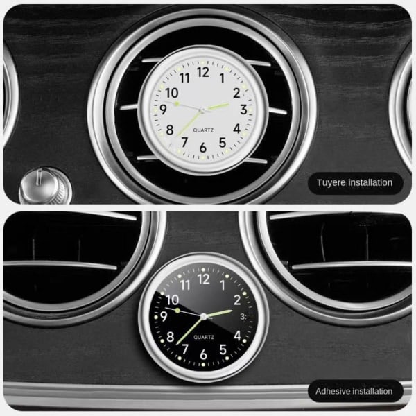 Bilklocka Kvartsklocka Black