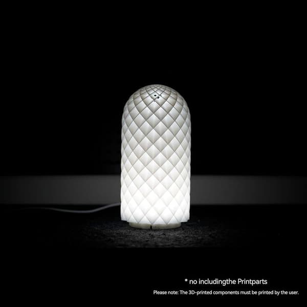 LED 001 kolmivärinen polttimo Bambu Lab Makerworld 3D-tulostimen polttimosarjaan, varaosat, 5V, USB-virta, lämmin valo 3000K