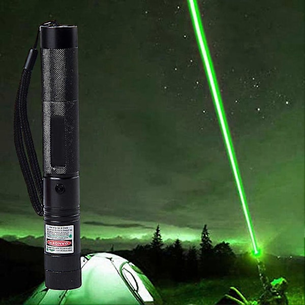 Liten Laserpeker med Grønne Lys Multi Lysmønstre Laser Lommelykt for Undervisning og Fotturer