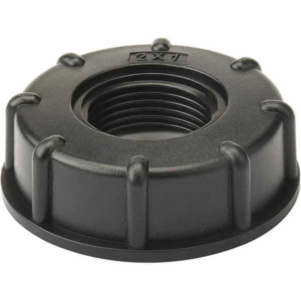 S60x6 hætte, 1000L IBC-adapter, 1-tommer IBC-tankfitting