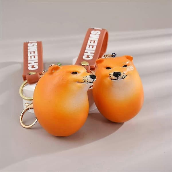 Squishy Leksaker Shibako Hund Ägg, Shipapa Ägg Squishy Leksak nyckelring