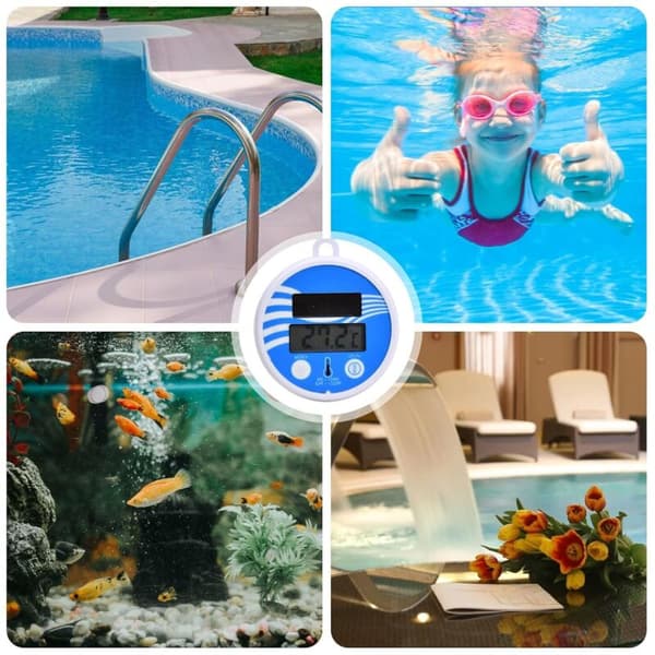 Pooltermometer, flydende pooltermometer, solcelledrevet pooltermometer, digitalt pooltermometer
