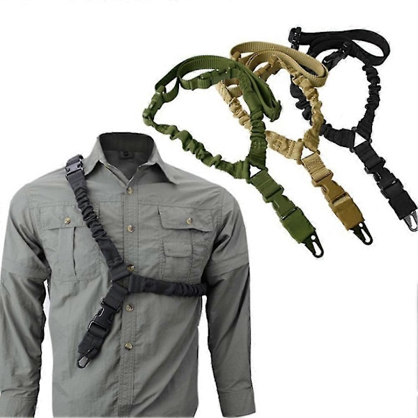Mångsidig Slingväska för Utomhusbruk, Bärbar Säkerhetslina, Utomhusutrustning -- Khaki shoulder pads