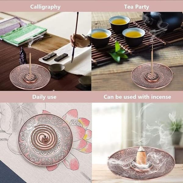 Røgelsesholder, Lotus Røgelsesbrænder, Røgelsesbrænder til Meditation, Yoga, Kontor