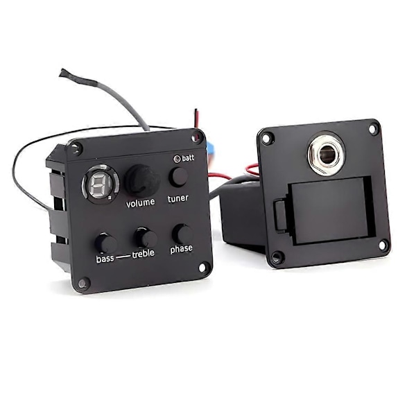 Guitar ISYS+ Indbygget forforstærker Piezo Pickups med Tuner Volumes Fasekontrol