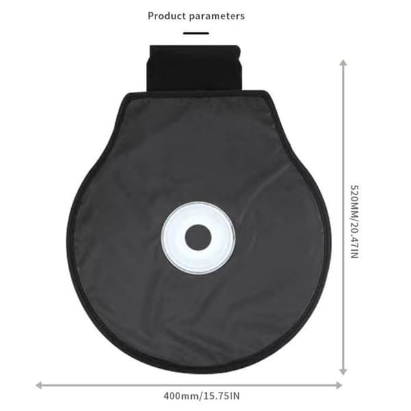 360° Vridbar bilsitsdyna, vridbar sittdyna, halkfri dyna, vridbar sittdyna (svart)