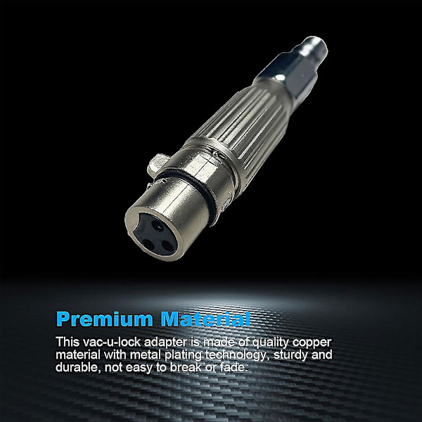 Vac U Lock Adapter Metall Hurtigkobling Massasje 3XLR Grensesnitt Bøyelig Fjær