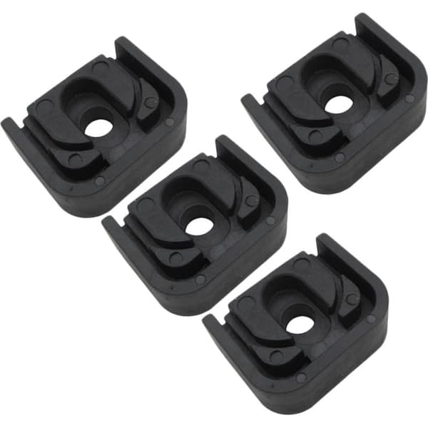 Set med 4 vibrationsdämpande dynor för luftkonditioneringskondensorfötter, svarta gummi stötdämpande stöd