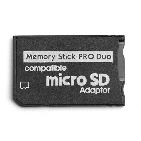 Adapter, -SD/-SDHC TF-kort til Memory Stick Pro Duo-kort til PSP-kortadapter
