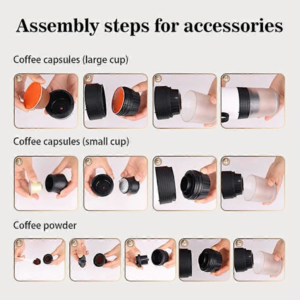 Kannettavat sähköiset espressokeittimet, 3-in-1 matkahöyrykeitin retkeilyautoon, USB-lataus ja langaton lämmitys, ihanteellinen matkailuautoon, patikointiin, toimistoon Green