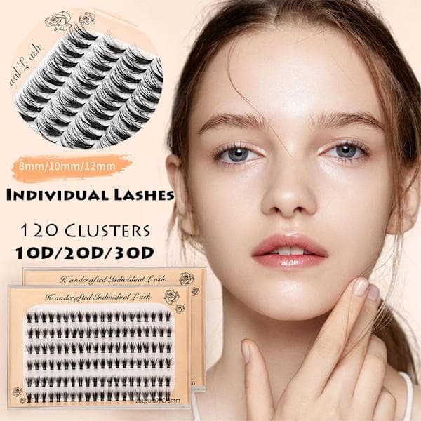 6 rækker individuelle vipper Blød Tyk 12MM10D 10D - spotudsalg