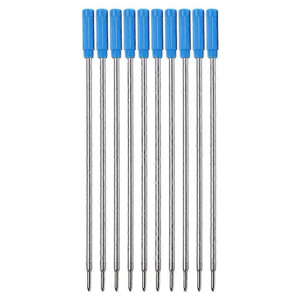 10 stk. kulepennrefiller svart/blå 0,5 mm for de fleste metallkulepenner Blue