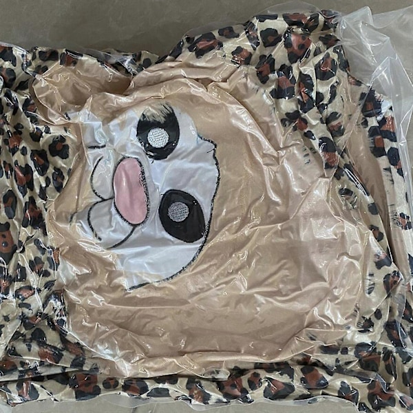 Ko Print Tæppe Blødt Ko Print Kastetæppe Fleece Tæppe Ko Mønster, 100% Nyt Khaki